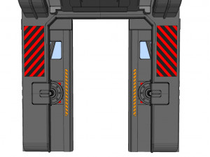 Sci fi door 1 3D मॉडल