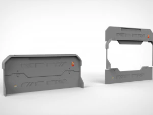 Sci fi door 3 3D Model