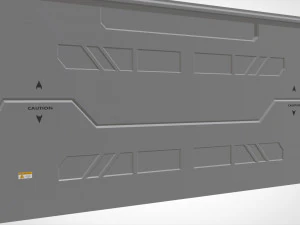 Sci fi door 3 3D Model