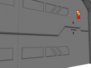 Sci fi door 3 3D मॉडल