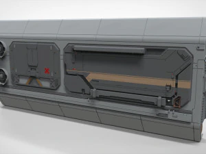 Sci-fi architecture kitbash 10 3D Model