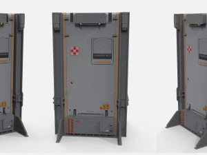 Sci-fi architecture kitbash 10 3D Model