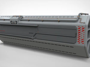 Sci-fi architecture kitbash 10 3D Model