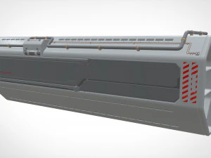 Sci-fi architecture kitbash 10 3D Model