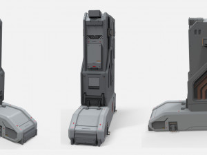 Sci-fi architecture kitbash 10 3D मॉडल