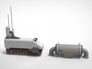 Sci-fi architecture kitbash 10 3D मॉडल