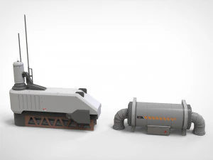 Sci-fi architecture kitbash 10 3D Model