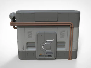 Sci fi door 5 3D Model