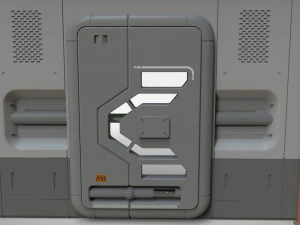 Sci fi door 5 3D Model