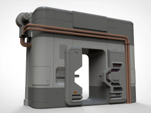 Sci fi door 5 3D Model