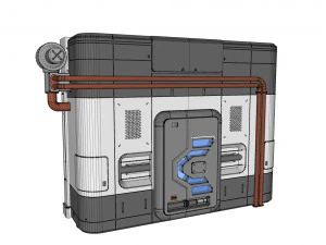 Sci fi door 5 3D Model