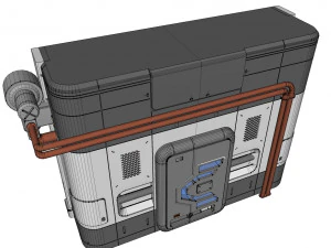 Sci fi door 5 3D Model