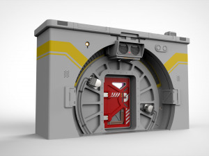Sci fi door 7 3D मॉडल