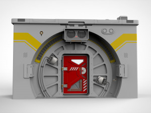 Sci fi door 7 3D Модель