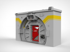 Sci fi door 7 3D Модель