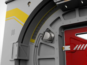 Porta fantascienza 7 Modello 3D