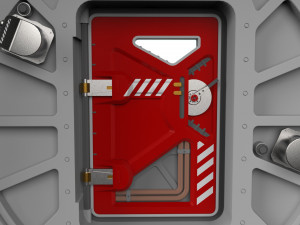 Sci fi door 7 3D Модель