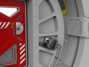 Sci fi door 7 3D Модель