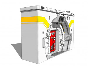 Sci fi door 7 3D Модель