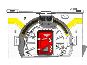 Sci fi door 7 3D Модель