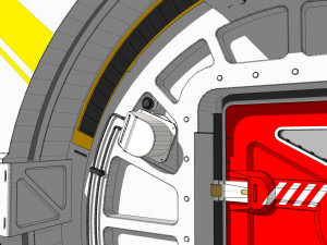 Sci fi door 7 3D Модель