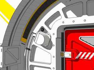 Porta fantascienza 7 Modello 3D