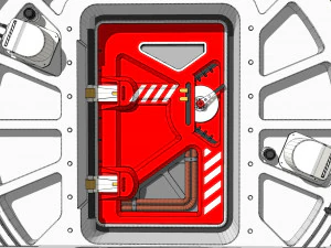 Porta fantascienza 7 Modello 3D