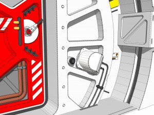 Sci fi door 7 3D Модель