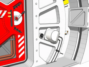 Porta fantascienza 7 Modello 3D