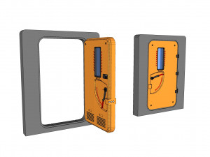 Sci fi door 9 3D मॉडल