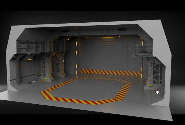gates for the tunnel Modelo 3D .c4d .max .obj .3ds .fbx .stl .blend 
