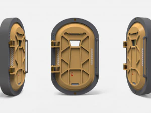 Sci fi door 24 3D Model