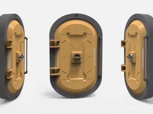 Sci fi door 24 3D Model