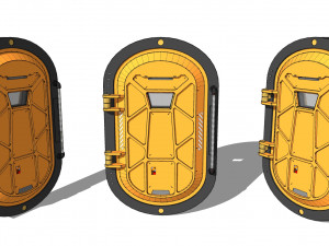 Sci fi door 24 3D मॉडल