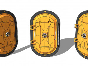 Sci fi door 24 3D मॉडल