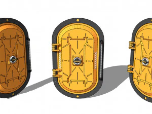 Sci fi door 24 3D Model