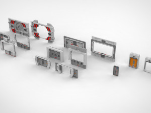 Sci-fi door collection 2 3D मॉडल