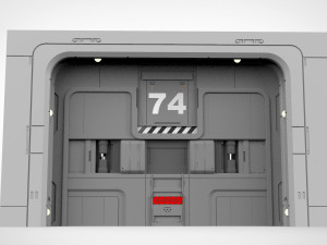 Sci-fi door collection 2 3D मॉडल