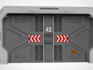 Sci-fi door collection 2 3D Model