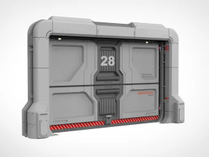 Sci-fi door collection 2 3D Model