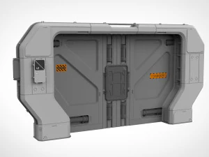 Sci-fi door collection 2 3D Model