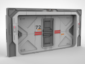 Sci-fi door collection 2 3D मॉडल