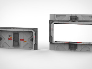 Sci-fi door collection 2 3D मॉडल