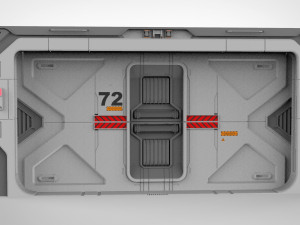Sci-fi door collection 2 3D मॉडल