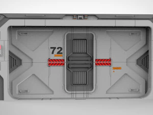 Sci-fi door collection 2 3D Model