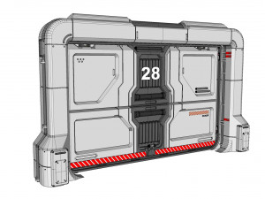 Sci-fi door collection 2 3D मॉडल
