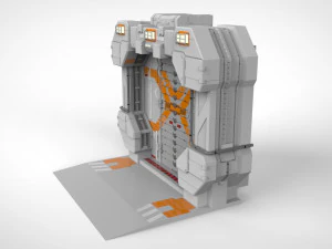 Sci fi door 10 3D Model
