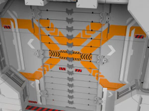Sci fi door 10 3D Model