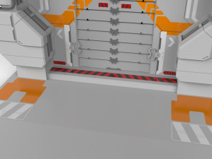Sci fi door 10 3D मॉडल