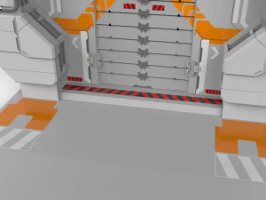 Sci fi door 10 3D Model
